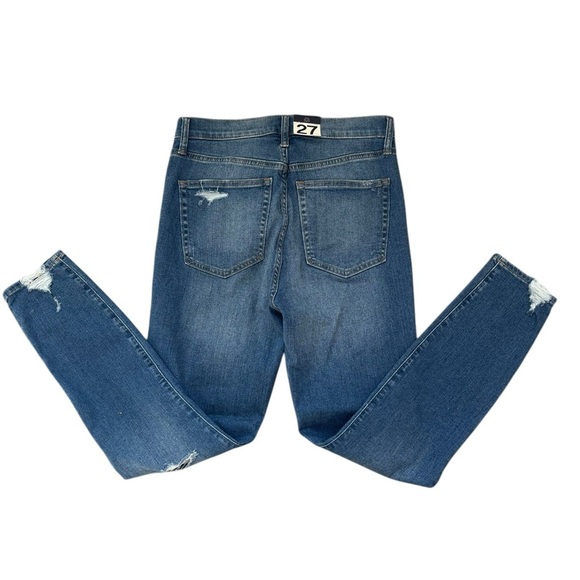 New! Gap Sky High True Skinny Ankle Jeans Distressed Size 27/4 - Picture 9 of 11